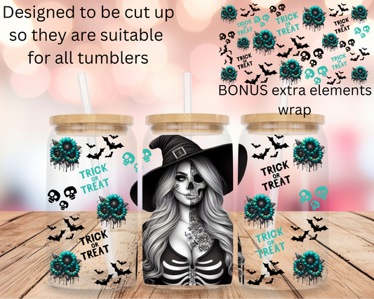 Halloween Girl 16oz DIGITAL DOWNLOAD