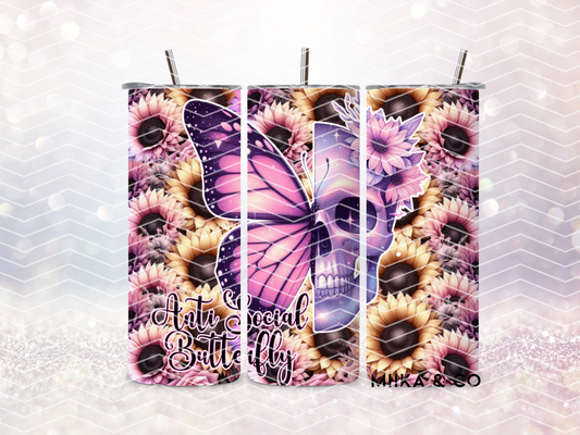 Antisocial Butterfly Skinny Straight Tumbler DIGITAL DOWNLOAD