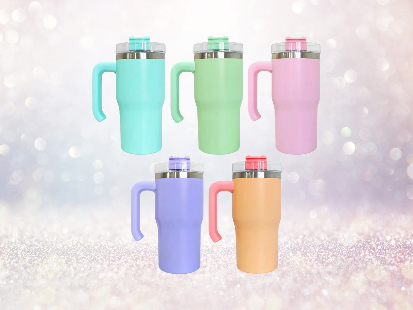 20oz Macaron Tumbler with Handle