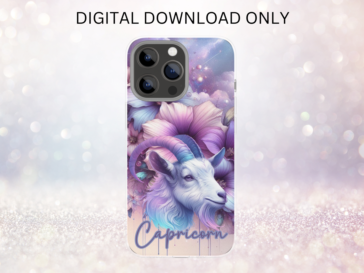 Capricorn Purple Phone Case DIGITAL DESIGN