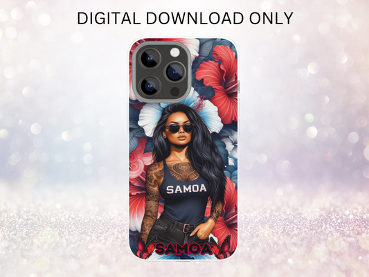 Samoa Girl 2 Phone Case DIGITAL DESIGN