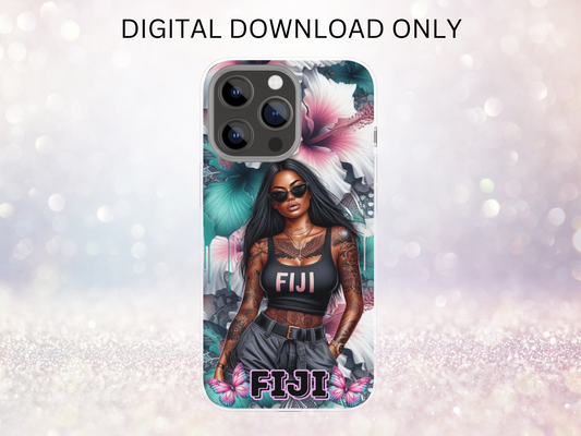 Fiji Girl 2 Phone Case DIGITAL DESIGN
