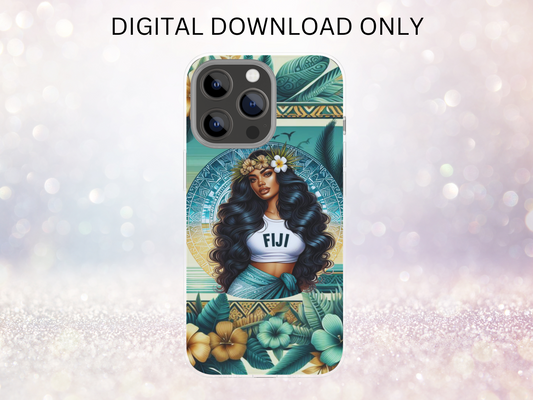 Fiji Girl Phone Case DIGITAL DESIGN