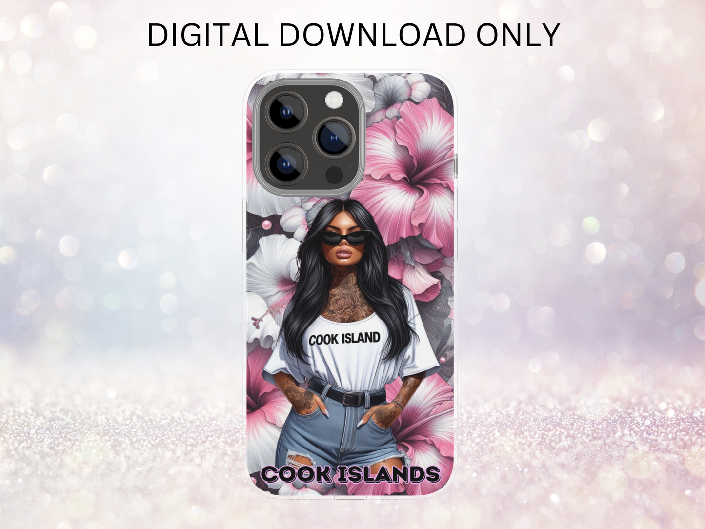 Cook Island Girl 2 Phone Case DIGITAL DESIGN