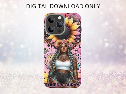 Inked & Curvy Phone Case DIGITAL DESIGN