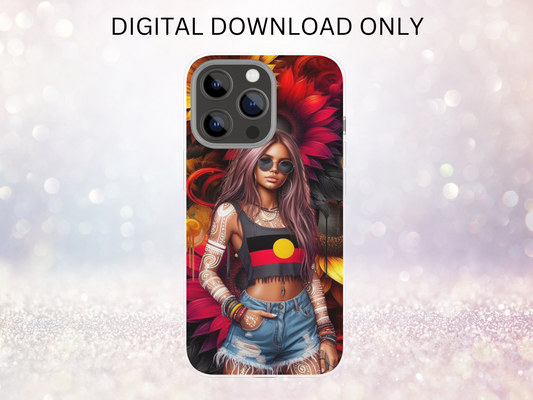 First Nations Girl 7 Phone Case DIGITAL DESIGN