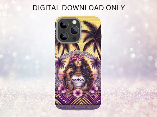 Samoa Girl Phone Case DIGITAL DESIGN