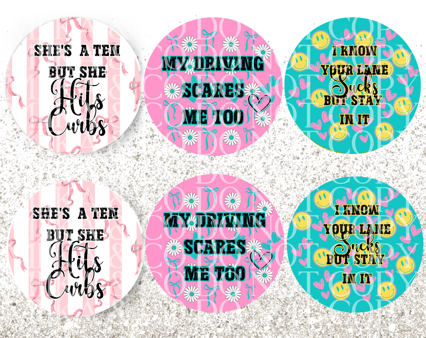Car Coaster bundle DIGITAL DESIGN