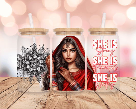 She Is Mandala 16oz DIGITAL DOWNLOAD