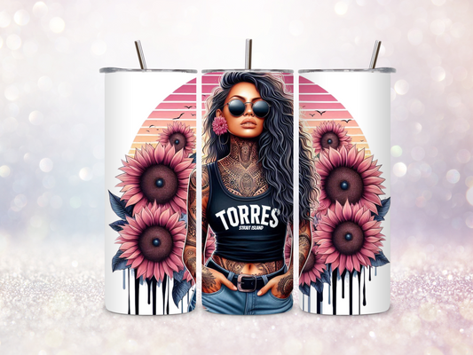 Torres Strait Island Girl 2 20oz Skinny Straight Tumbler DIGITAL DOWNLOAD