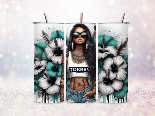 Torres Strait Island Girl 4 20oz Skinny Straight Tumbler DIGITAL DOWNLOAD
