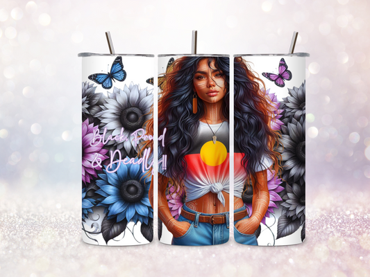 First Nations Girl 20oz Skinny Straight Tumbler DIGITAL DOWNLOAD