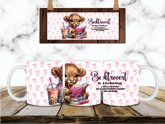 Booktrovert 11oz Coffee Mug- DIGITAL DESIGN