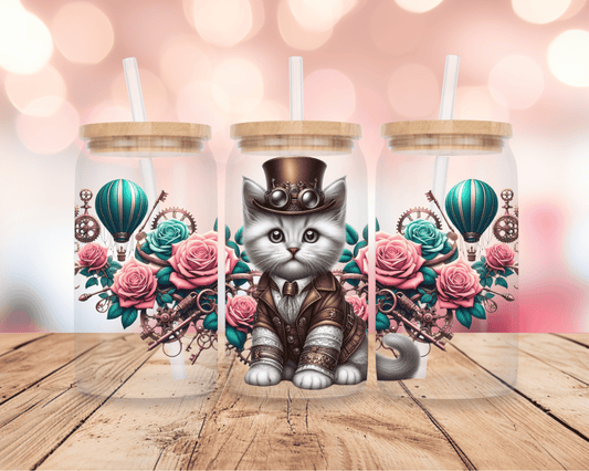 Steampunk Kitten 16oz DIGITAL DOWNLOAD