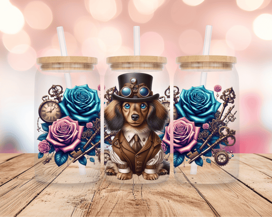 Steampunk Dachshund 2 16oz DIGITAL DOWNLOAD