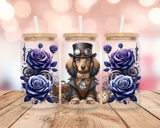 Steampunk Dachshund 3 16oz DIGITAL DOWNLOAD