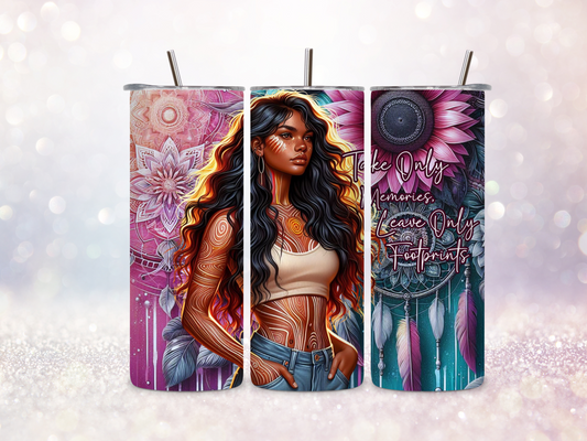 First Nations Girl 2 20oz Skinny Straight Tumbler DIGITAL DOWNLOAD