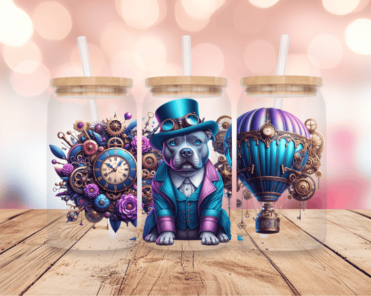 Steampunk Staffy 16oz DIGITAL DOWNLOAD