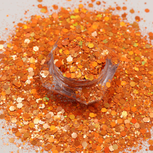 Molten Orange Glitter
